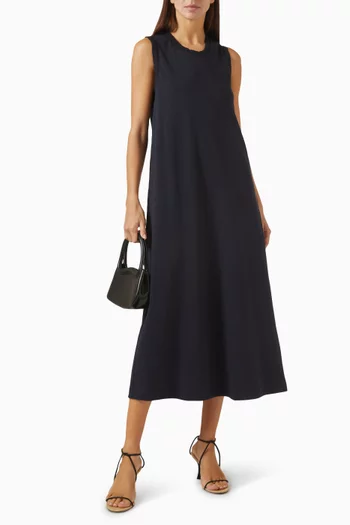 Ruffle-trim Dress in Cotton