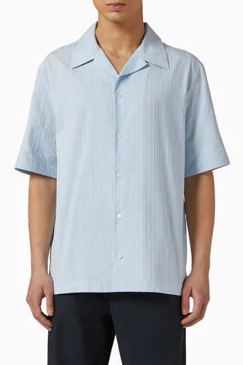 Camp-collar Shirt in Cotton