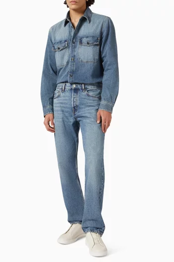 قميص بأزرار دينم