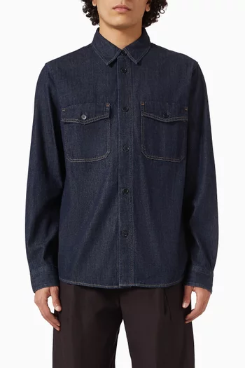 قميص بأزرار دينم