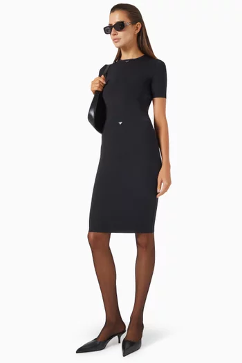 تنورة بقصة مستقيمة وسهلة الارتداء مزيج نايلون