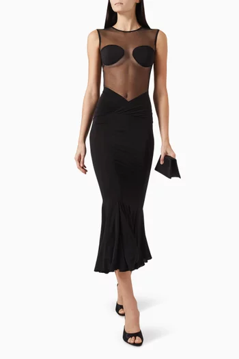 بودي سوت كاميل ببطانة شفافة