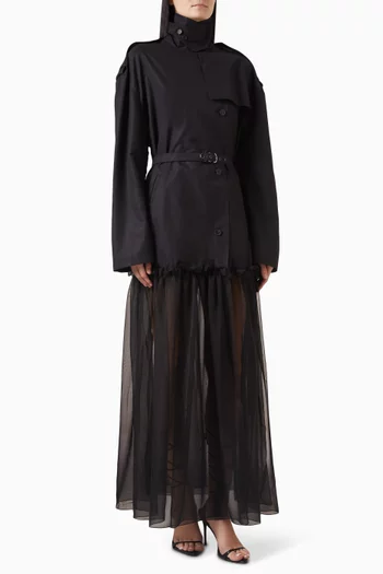 Mia Hybrid Trench Coat in Cotton Blend