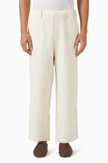Textured Pants in Cotton