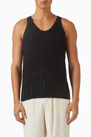 Tank Top in Pointelle Knit