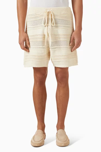 Shorts in Crochet Knit