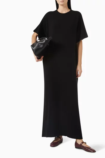 Oversized T-shirt Maxi Dress in Cashmere