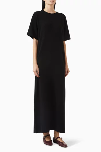 Oversized T-shirt Maxi Dress in Cashmere