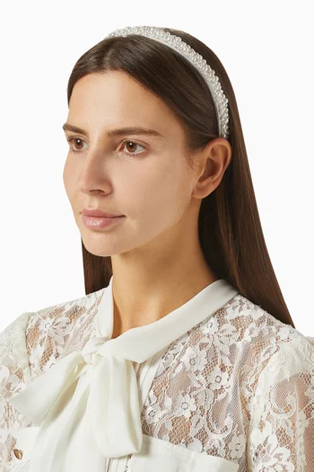 Bria Pearl-embellished Headband