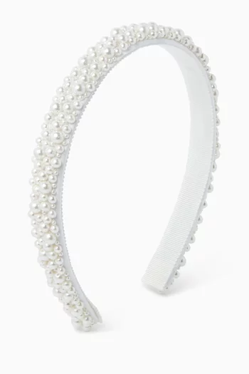 Bria Pearl-embellished Headband