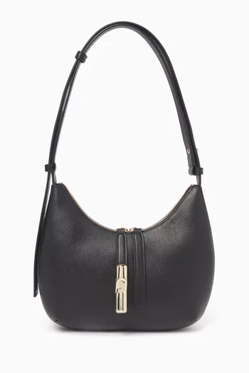 حقيبة كتف غوتشيا صغيرة جلد بارز الملمس