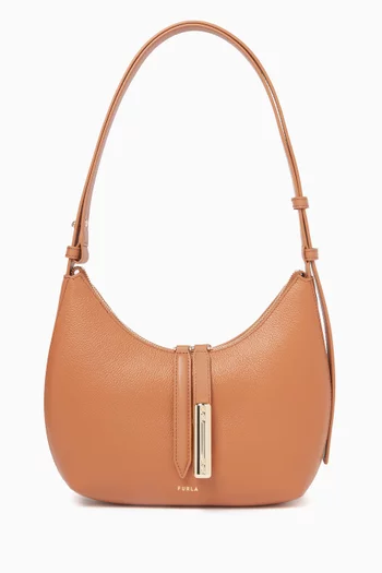 حقيبة كتف غوتشيا صغيرة جلد بارز الملمس