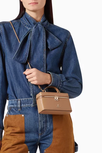 Mini Camelia Vanity Bag in Grained Calf Leather