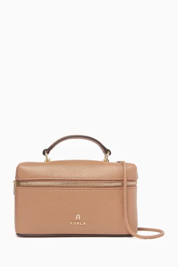 Mini Camelia Vanity Bag in Grained Calf Leather