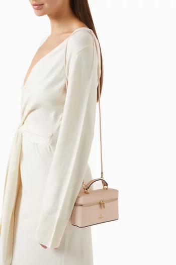 Mini Camelia Vanity Bag in Grained Calf Leather