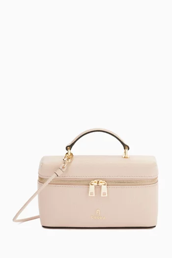 Mini Camelia Vanity Bag in Grained Calf Leather