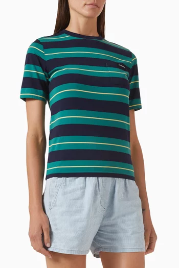 Striped T-shirt in Cotton Jersey