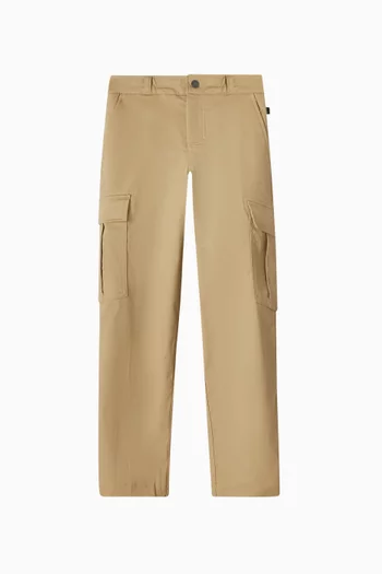 بنطال كارغو سكيت قطن وتويل