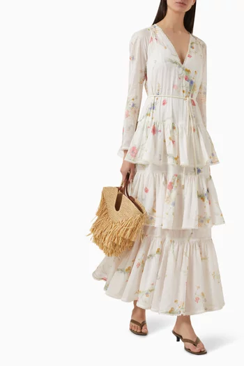Lucky Tered Dress in Cotton