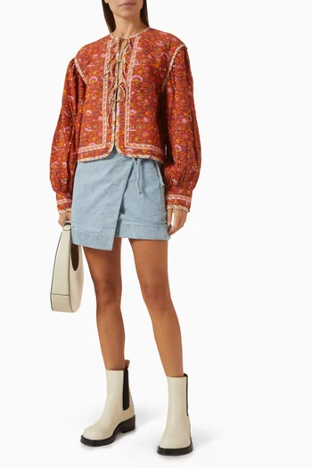 Soraya Reversible Jacket in Cotton Blend