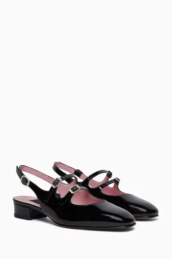 Peche 40 Slingback Ballet Flats in Patent Leather