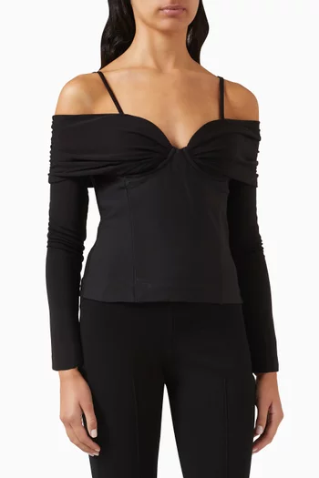 Hazel Off-shoulder Top in Jersey