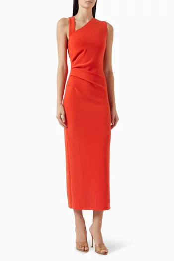 Letty Midi Dress in Crepe