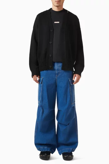 تي شيرت برقعة شعار الماركة قطن