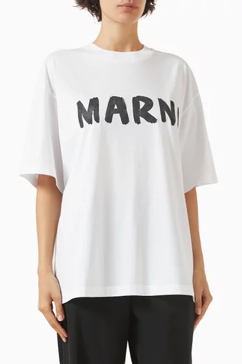 Bold Logo-print T-shirt in Cotton