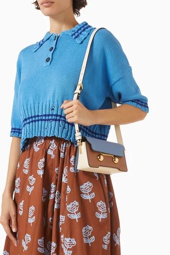 حقيبة كتف ترانكوري ميني جلد عجل