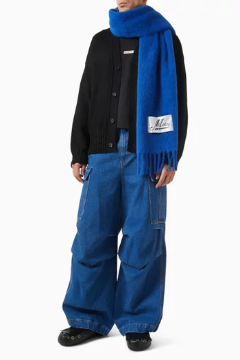 وشاح بشرّابات ناعم الملمس مزيج ألباكا