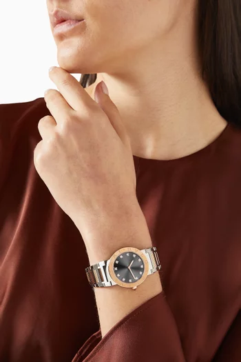 ساعة بولغاري بولغاري ذهب وردي عيار 18، 33 مم