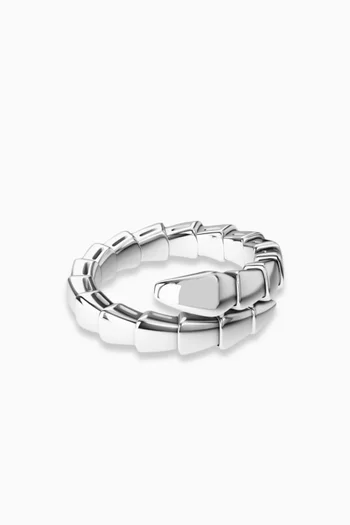 Serpenti Viper Ring in 18kt White Gold