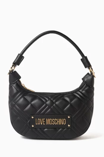 حقيبة كتف صغيرة جلد صناعي مبطّن