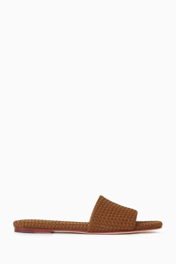 St. Barths Slides in Woven Neoprene