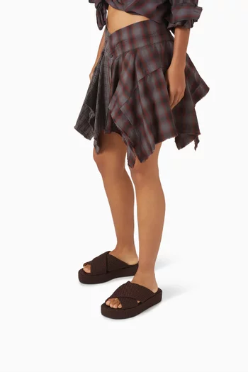 Laguna Platform Slides in Woven Neoprene