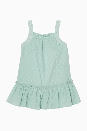 فستان أنيا بنسيج دوبي قطن