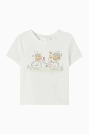 Tess Bicycle T-shirt in Cotton