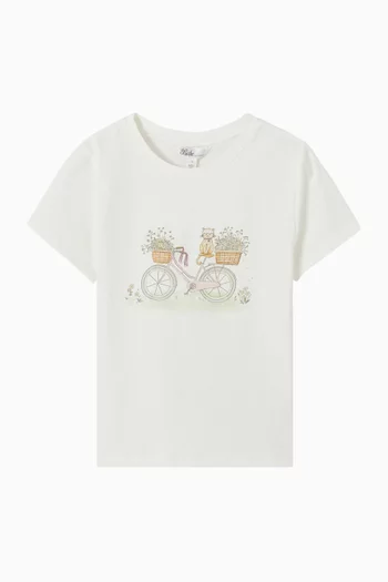 Tess Bicycle T-shirt in Cotton