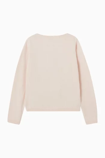 كارديغان تيس مطرز قطن عضوي