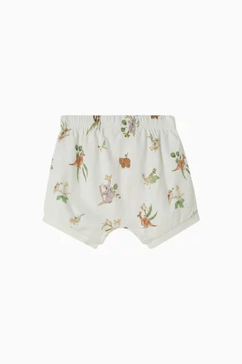 شورت بنقشة أسترالية قطن عضوي