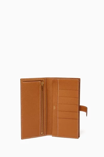 Unused Bearn Wallet Gold in Madame Leather