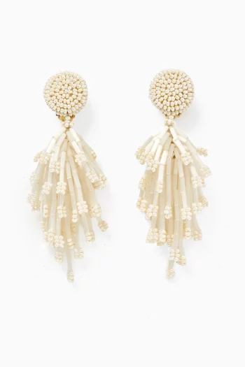 Fringed Tassel Clip-on Earrings