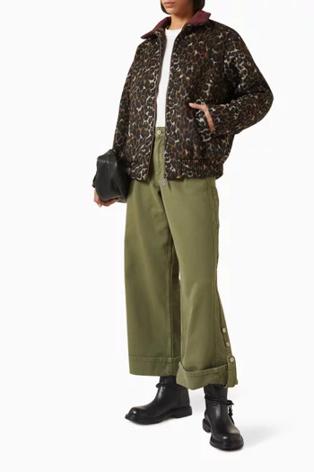 Pixie Leopard Bomber Jacket