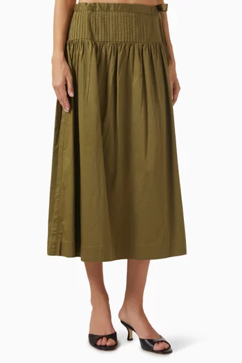 Josie Midi Skirt in Organic-cotton
