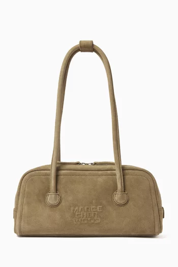 Soft Baguette Shoulder Bag in Suede