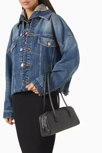 حقيبة مستطيلة جلد