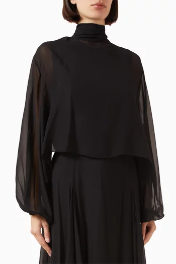 بلوزة كيارا حرير جورجيت