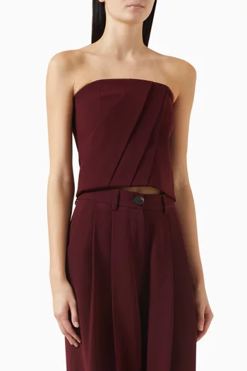 Dalia Bustier Top in Crepe
