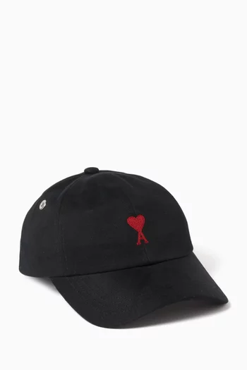 Logo Cap in Cotton Gabardine